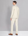 AD by Arvind Tailored Regular Fit Patterned Two Piece Suit