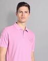 AD by Arvind Embroidered Logo Cotton Polo Shirt