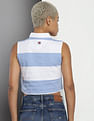 Tommy Hilfiger Letterman Stripe Cropped Top
