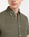 Tommy Hilfiger Solid Regular-Fit Linen Shirt