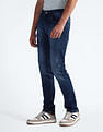 Flying Machine Mid Rise Slash Slim Tapered Fit Jeans