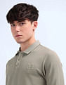 Flying Machine Relaxed Fit Ribbed Polo Shirt