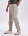 Calvin Klein Jeans Relaxed-Fit Solid Mid Rise Trousers