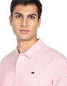 AD by Arvind Modern Floral Print Polo Shirt