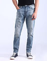 Flying Machine Slash Slim Tapered Fit Jeans