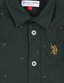 U.S. Polo Assn. Kids Boys Geometric Print Twill Shirt