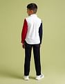 U.S. Polo Assn. Kids Boys Regular Fit Colour Blocked Shirt