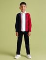 U.S. Polo Assn. Kids Boys Regular Fit Colour Blocked Shirt