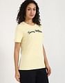 Tommy Hilfiger Womens Yellow Logo T-Shirt