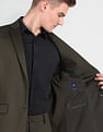 Arrow Self Design Two Piece Knit Suit