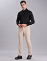 Tommy Hilfiger Self-Design Regular Fit Plain Woven Shirt