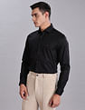 Tommy Hilfiger Self-Design Regular Fit Plain Woven Shirt