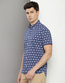 Tommy Hilfiger Mini Palm Print Slim Shirt