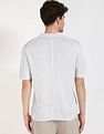 Calvin Klein Jeans Solid Regular-Fit Linen Polo T-Shirt
