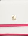 Tommy Hilfiger Solid Pink Pu Sling Bag
