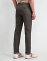 Arrow Sport Self-Design Slim Fit Trousers