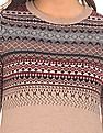 Aeropostale Fair Isle Pattern Round Neck Sweater