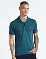 Flying Machine Solid Cotton Polo Shirt