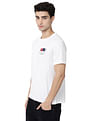 AD by Arvind Crew Neck Solid Cotton T-Shirt