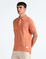 Flying Machine Solid Cotton Polo Shirt