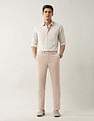 Arrow Slim Fit Dobby Weave Autoflex Trousers