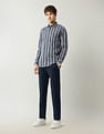 Arrow Sport Vertical Striped Slim Fit Shirt