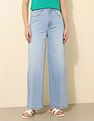 U.S. Polo Assn. Women High Rise Wide Leg Jeans
