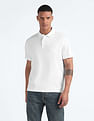 Flying Machine Pure Cotton Solid Polo Shirt