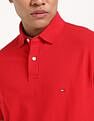 Tommy Hilfiger Solid Regular-Fit Cotton Polo Shirt