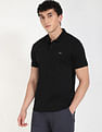 Calvin Klein Jeans Solid Regular-Fit Cotton Polo T-Shirt