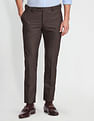 Arrow Solid Dobby Formal Trousers