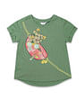 U.S. Polo Assn. Kids Girls Graphic Printed Relaxed Fit T-Shirt