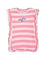 U.S. Polo Assn. Kids Girls Sleeveless Striped T-Shirt