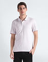 Calvin Klein Solid Cotton Liquid Polo Shirt
