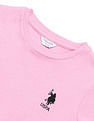 U.S. Polo Assn. Kids Girls Solid Fit And Flare Dress