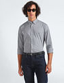 Tommy Hilfiger Textured Gingham Flex Slim Shirt
