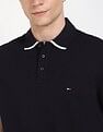 Tommy Hilfiger Solid Regular-Fit Cotton Polo Shirt