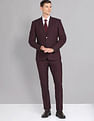 AD by Arvind Tailored Regular Fit Dobby Two Piece Suit