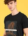 Flying Machine Graphic Print Cotton T-Shirt