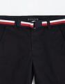 Tommy Hilfiger Kids Boys Regular Fit Solid Mid Rise Shorts