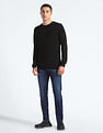Flying Machine Slash Slim Tapered Fit Jeans