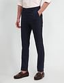 Arrow Newyork Solid Dobby Slim Fit Trousers
