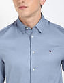 Tommy Hilfiger Solid Regular Fit Sateen Woven Shirt