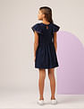 U.S. Polo Assn. Kids Girls Ruffles Fit And Flare Dress